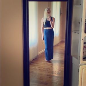 Blue Lou & Grey maxi skirt